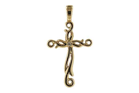 A061-31495: CROSS PENDANT .01 BR