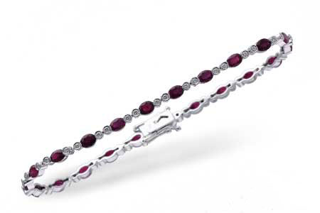 A238-63295: BRACELET 4.08 RUBY 4.55 TGW