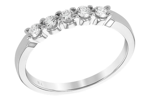 A240-40559: LDS DIA WED RG .25 TW (5 STONES)