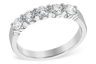 A241-35131: LDS DIA WED RG .75 TW (5 STONES)