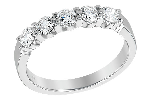 A241-35131: LDS DIA WED RG .75 TW (5 STONES)