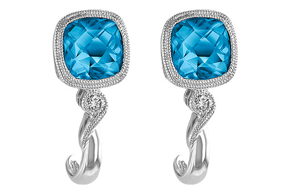 A242-25177: EARR 2.10 BLUE TOPAZ 2.14 TGW
