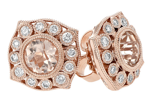 A243-13295: EARR .75 MORGANITE .98 TGW