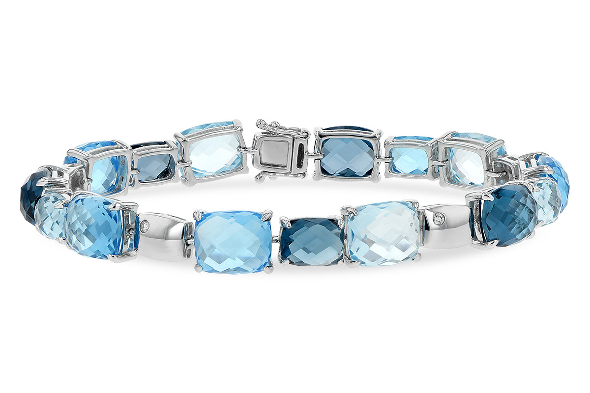 A244-03331: BRACELET 46.75 BLUE TOPAZ 46.80 TGW