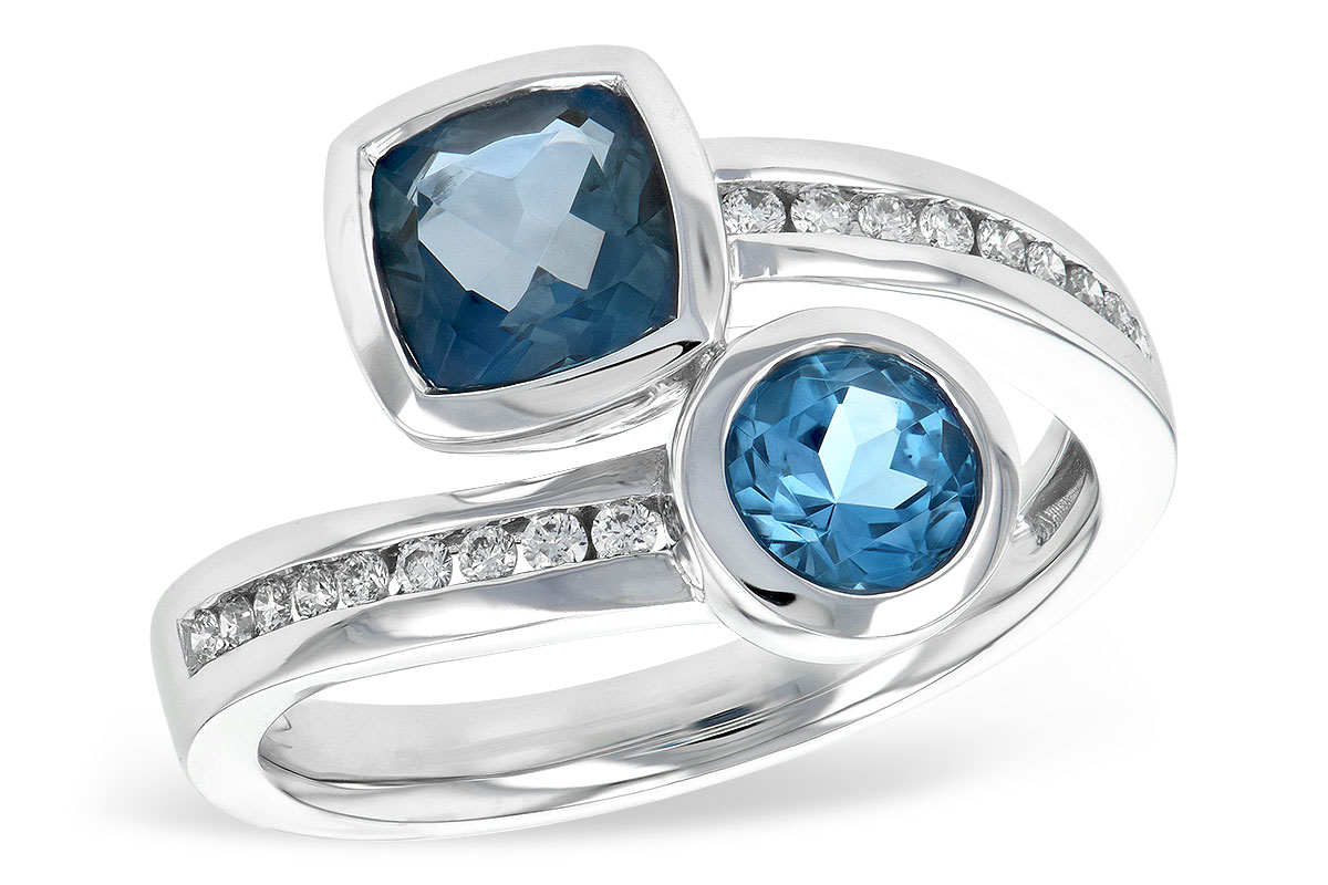A244-08804: LDS RG 1.55 TW BLUE TOPAZ 1.70 TGW