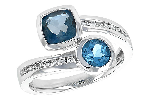 A244-08804: LDS RG 1.55 TW BLUE TOPAZ 1.70 TGW