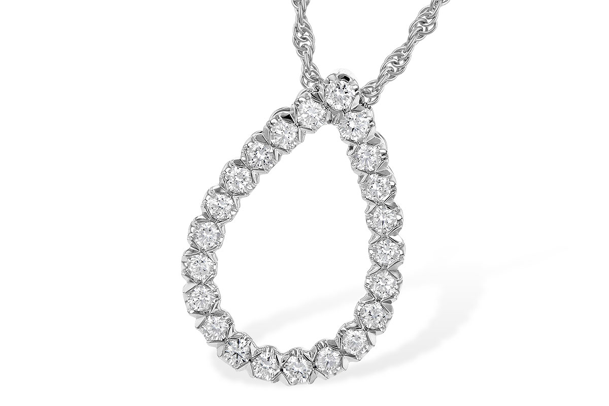A244-96959: NECKLACE .50 TW