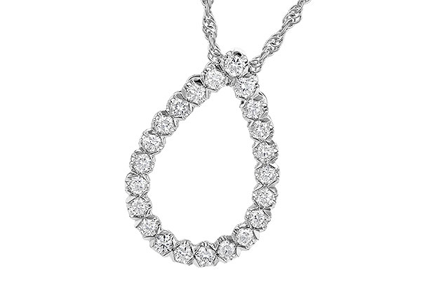 A244-96959: NECKLACE .50 TW