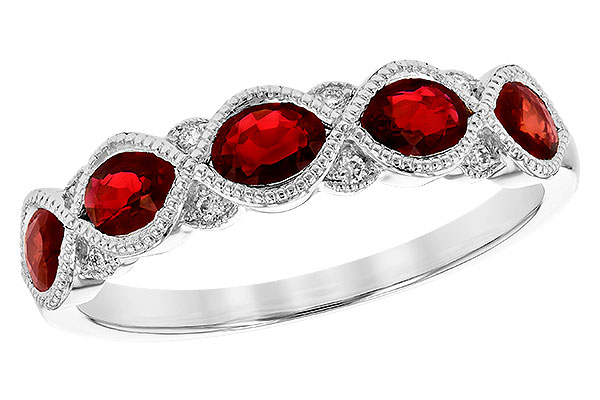 A244-98731: LDS WED RG 1.00 RUBY 1.04 TGW