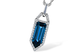A327-66004: NECK 2.95 LONDON BLUE TOPAZ 3.12 TGW