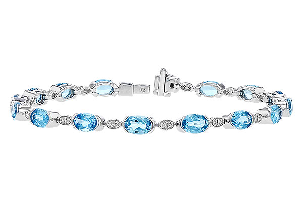 A328-55095: BRACELET 7.80 SWISS BLUE TOPAZ 7.96 TGW