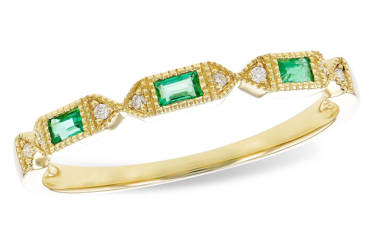 A328-55113: LDS WED RG .10 EMERALD .12 TGW
