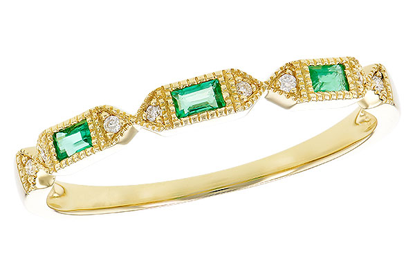 A328-55113: LDS WED RG .10 EMERALD .12 TGW