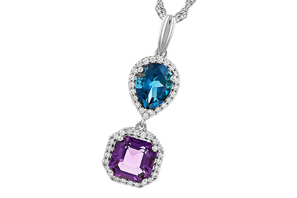 A328-59668: NECKLACE 2.50 SEMI-PREC (AMY,LBT) 2.66 TGW