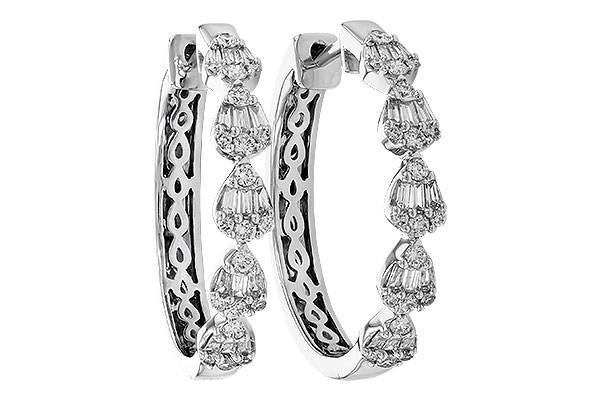 A328-61504: EARRINGS .20 BAG .47 TW