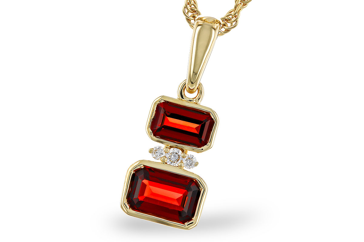 A329-47877: NECK .98 TW GARNET 1.01 TGW