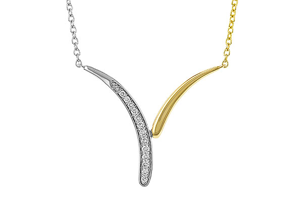 A329-50613: NECKLACE .12 TW (18")