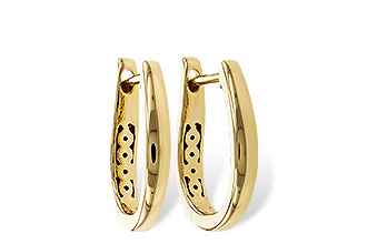 A329-51522: GOLD EARRINGS (15MM)
