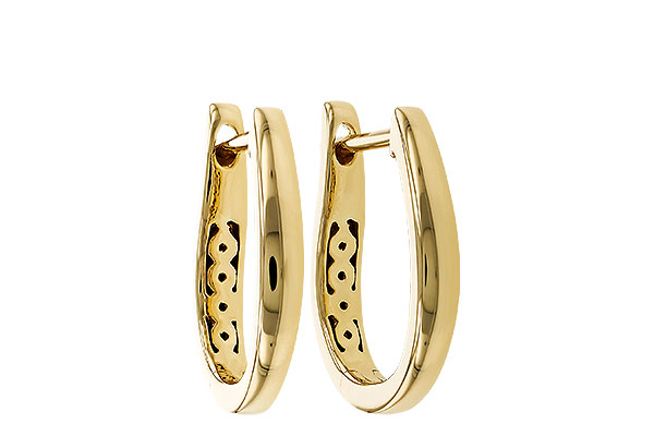 A329-51522: GOLD EARRINGS (15MM)
