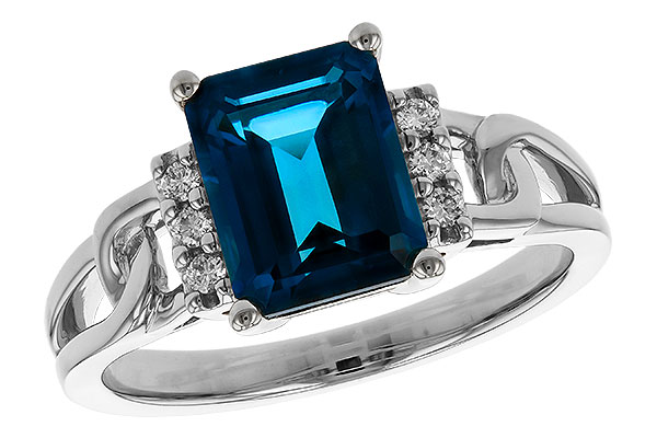 A329-52386: LDS RG 2.42 LONDON BLUE TOPAZ 2.50 TGW (9x7MM LBT)