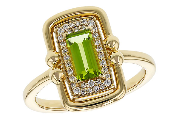 A329-54195: LDS RG .72 PERIDOT .84 TGW (8x4MM PER)
