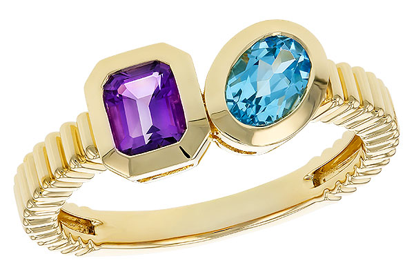 A329-54204: LDS RG .82 TW SEMI-PRECIOUS (AMY,SWISS BT)