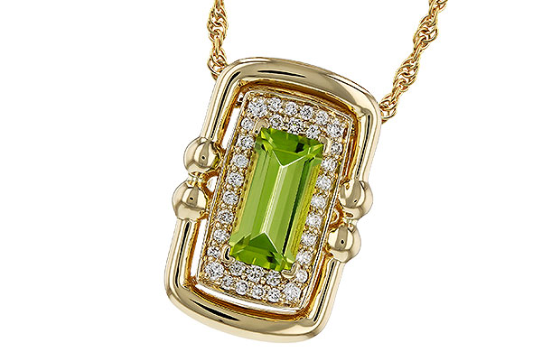 A329-54213: NECKLACE .72 PERIDOT .84 TGW (8x4MM PER)