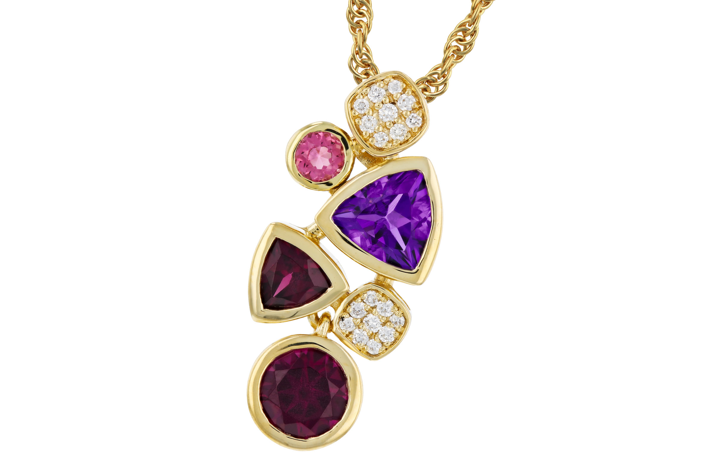 A330-38795: NECKLACE 1.34 SEMI-PREC (AM,RHO,PT) 1.40 TGW