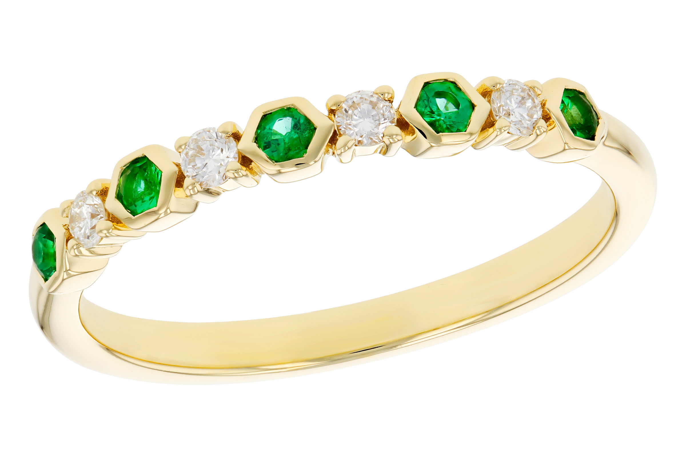 A330-39668: LDS WED RG .10 TW EMERALD .20 TGW