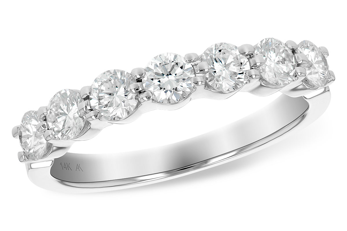 B147-69713: LDS DIA WED RG 1.00 TW (7 STONES)
