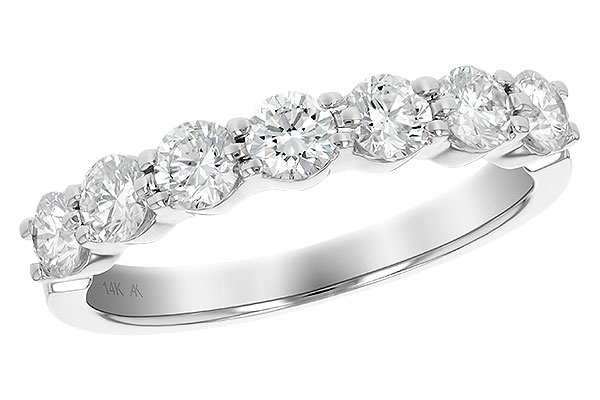 B147-69713: LDS DIA WED RG 1.00 TW (7 STONES)
