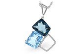 B243-16031: NECK 10.60 BLUE TOPAZ 10.73 TGW
