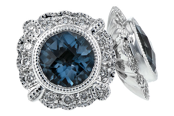 B244-02386: EARR 1.03 BLUE TOPAZ 1.17 TGW