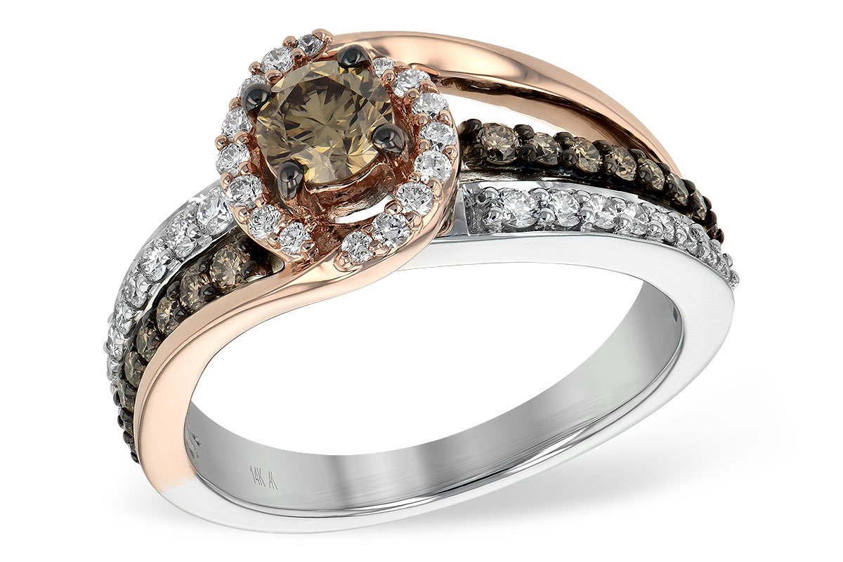 B244-06949: LDS DIA RG .40 BROWN CTR .97 TW