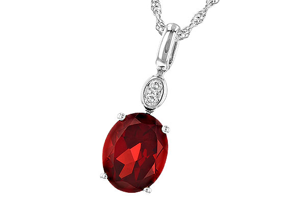 B244-98813: NECK 2.90 GARNET 2.93 TGW (10x8MM GAR)