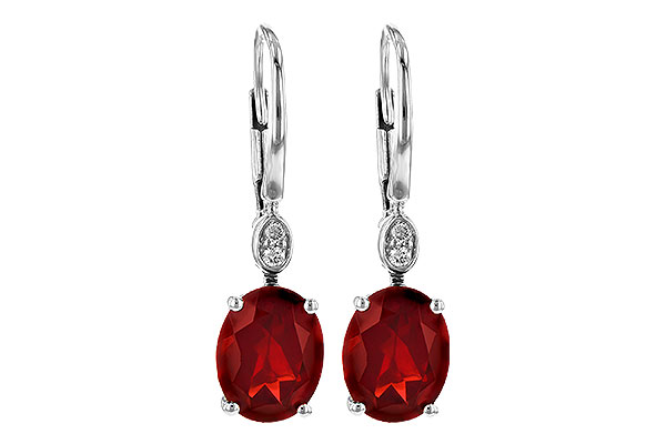 B244-99649: EARR 3.45 TW GARNET 3.50 TGW (9x7MM GAR)