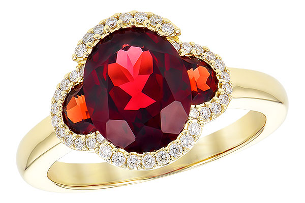 B327-70631: LDS RG 3.29 TW GARNET 3.45 TGW