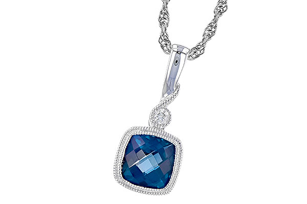 B328-55095: NECK 1.05 LONDON BLUE TOPAZ 1.07 TGW
