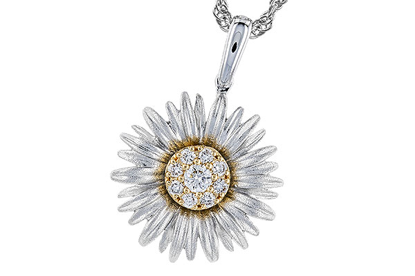B328-57877: NECKLACE .10 TW