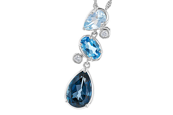 B328-57895: NECK 1.99 TW BLUE TOPAZ 2.02 TGW