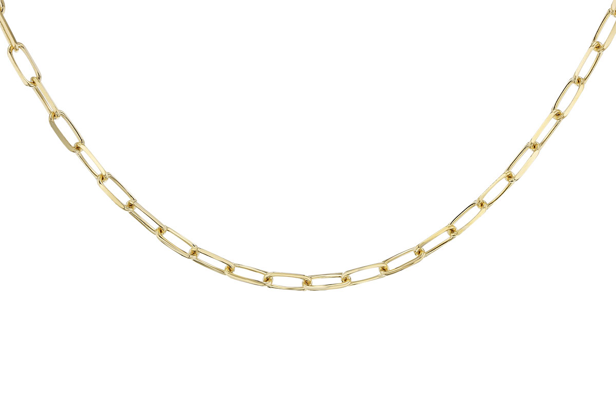 B328-60613: PAPERCLIP LG (8IN, 4.0MM, 14KT, LOBSTER CLASP)