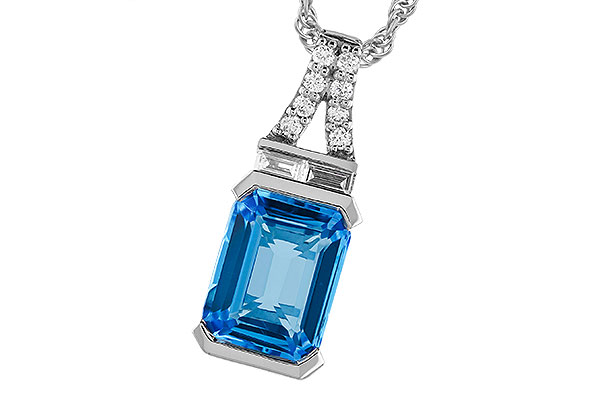 B328-61486: NECK 2.64 LONDON BLUE TOPAZ 2.80 TGW (9x7MM BT)