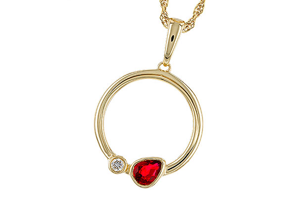 B329-47886: NECKLACE .24 RUBY .26 TGW