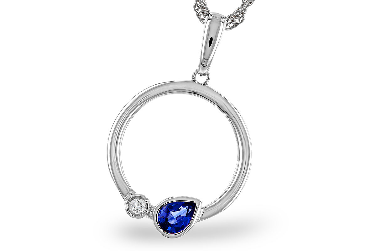 B329-47895: NECKLACE .26 SAPPHIRE .28 TGW