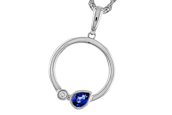 B329-47895: NECKLACE .26 SAPPHIRE .28 TGW