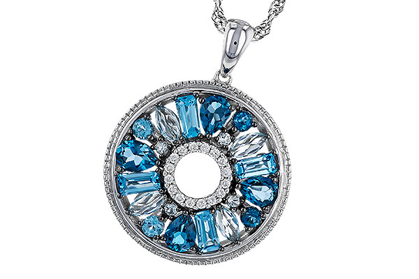 B329-49668: NECKLACE 1.67 BLUE TOPAZ 1.72 TGW