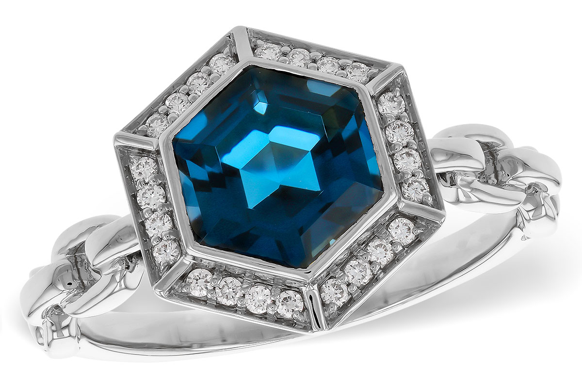B329-51495: LDS RG 2.03 LONDON BLUE TOPAZ 2.14 TGW (7.5MM LBT)