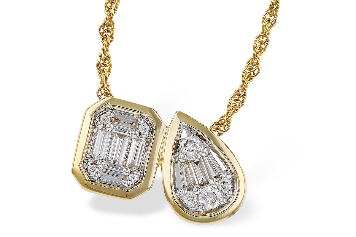 B329-53331: NECKLACE .17 BAG .25 TW