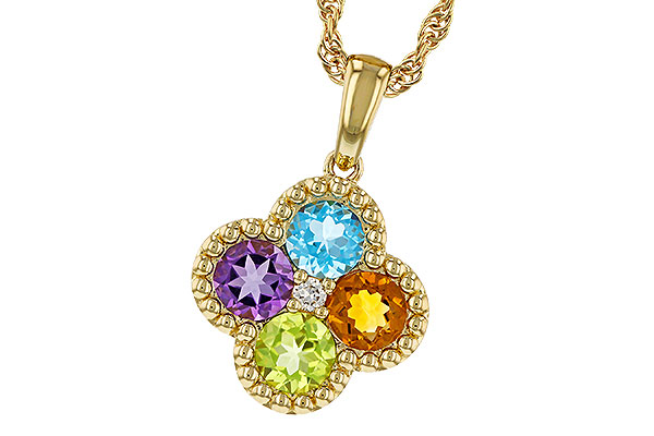 B329-54231: NECKLACE 1.26 SEMI-PREC (AMY,BT,CIT,PER) 1.29 TGW