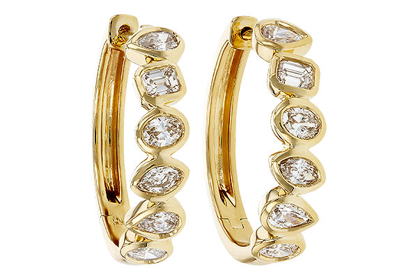 B330-36913: EARRINGS 1.10 TW FANCY CUT DIAS
